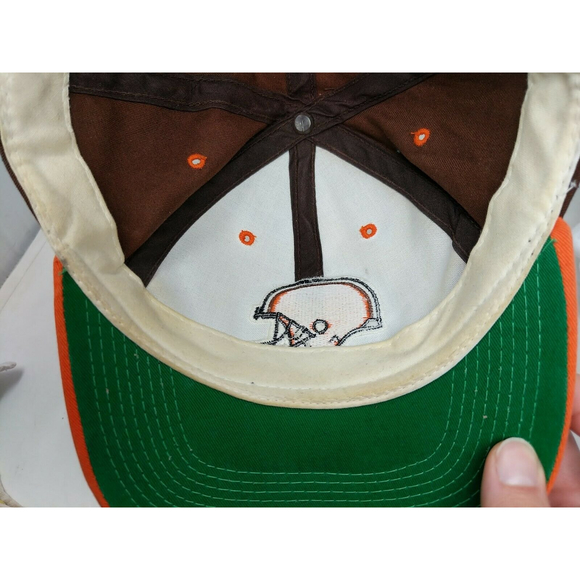 Cleveland Browns Sports Specialties Helmet Logo Snapback NFL Cap Hat VTG 90s - Picture 8 of 10